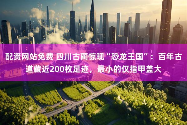 配资网站免费 四川古蔺惊现“恐龙王国”：百年古道藏近200枚足迹，最小的仅指甲盖大