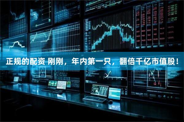 正规的配资 刚刚，年内第一只，翻倍千亿市值股！
